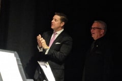 Emcee John Becker and Dr. Culvahouse
