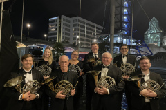 Horns at World's Fair Park 2023 with UT Wind Ensemble